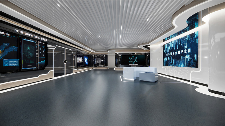 数字展厅的展示空间，如何利用空间的布局和装饰？
